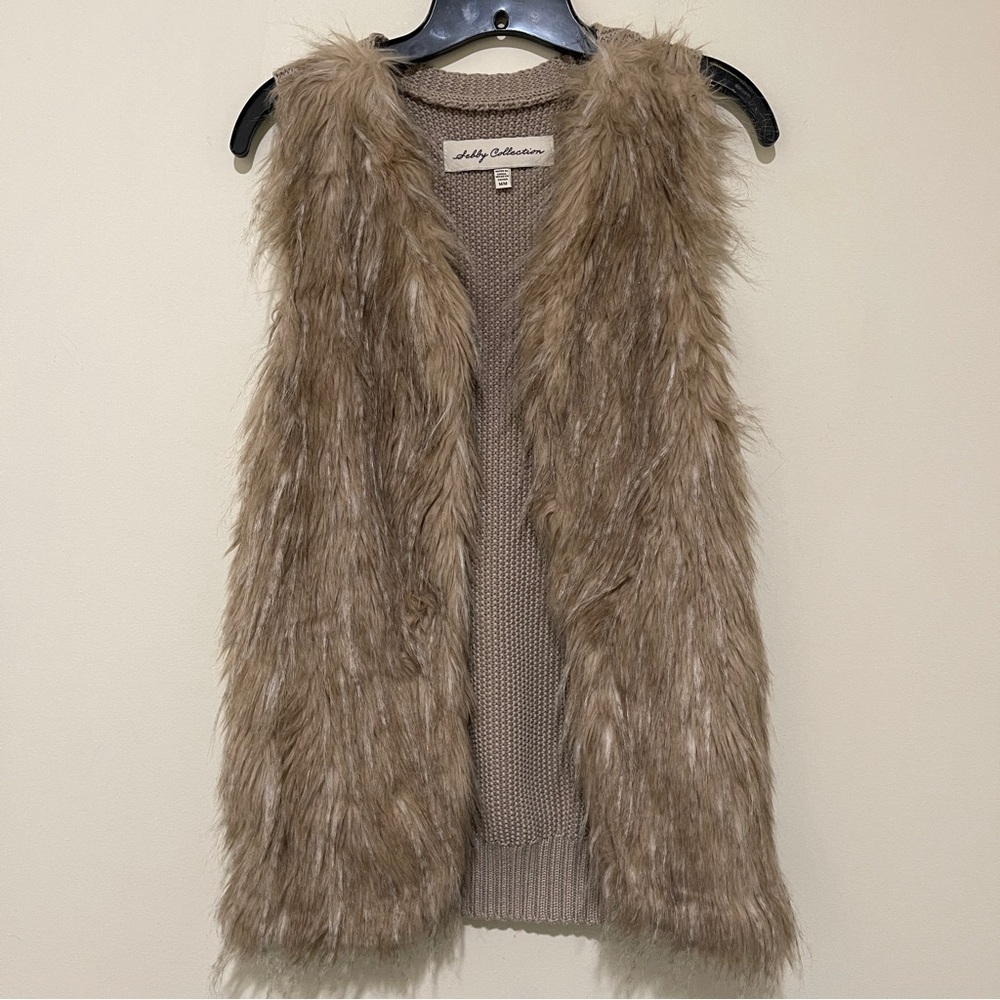Sebby Collection Faux Fur Vest